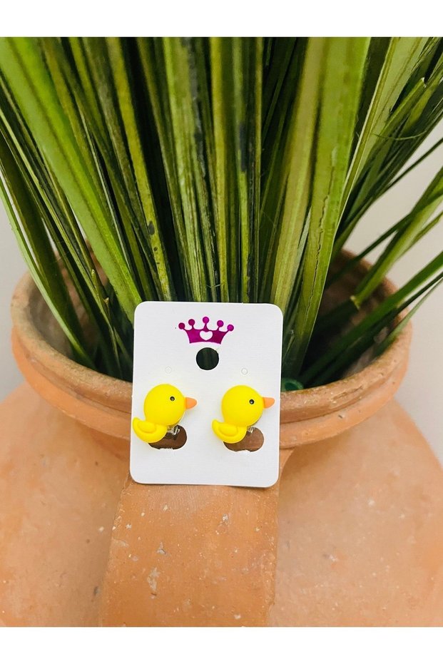 Cute Little Duck Clip Non-Perforated Girl's Earrings