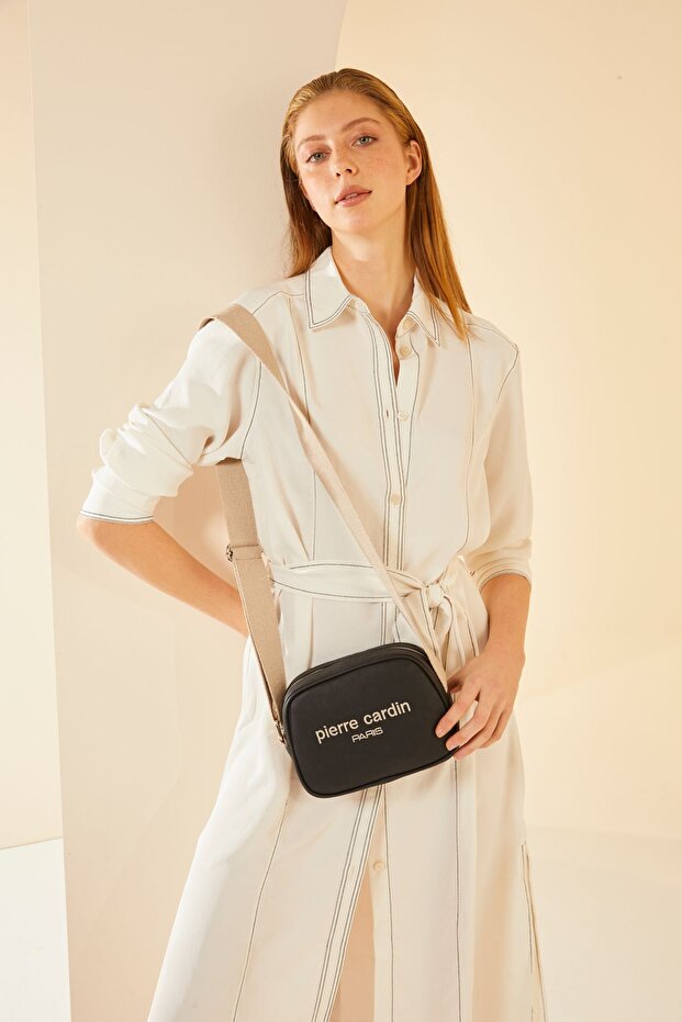 Women's Black Waist Bag 05PO24Y1697