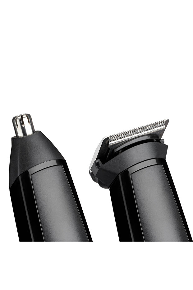 Paslanmaz Çelik Bıçaklı 6 Başlıklı Multi Kablosuz Yüz ve Vücut Tıraş Bakım Makinesi MT725E - 4