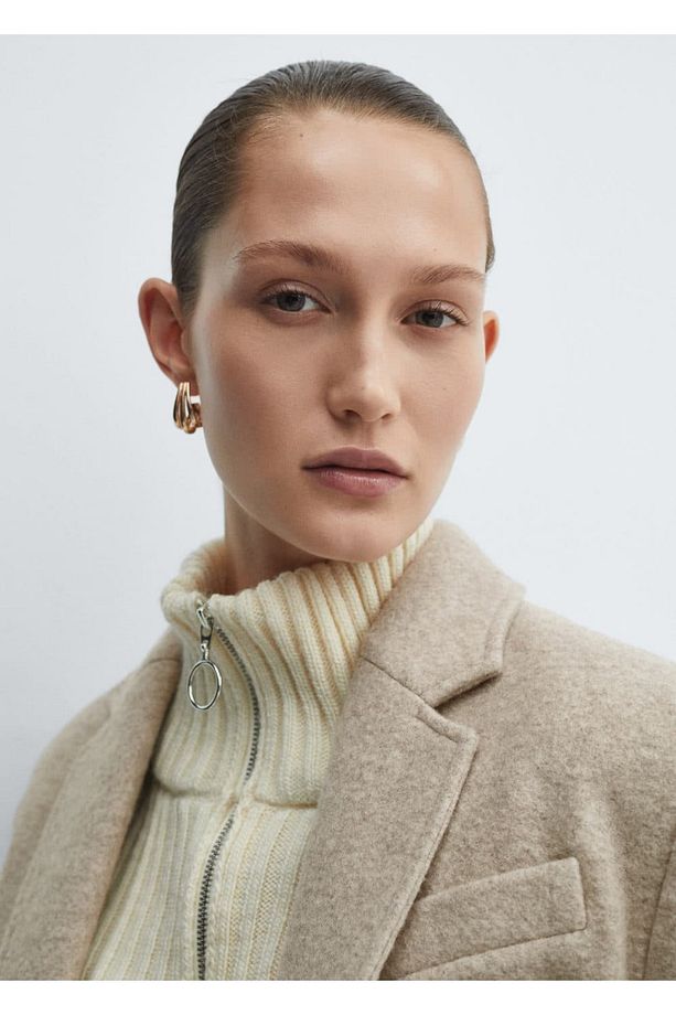 %100 yün oversize palto - 7