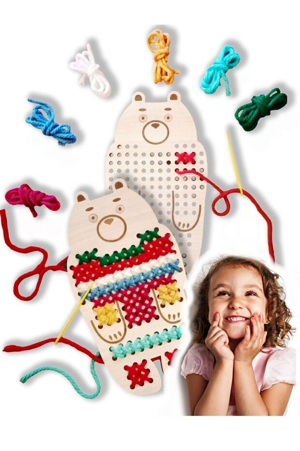 Fun educational Cross Stitch kit, Developer Montessori toy
