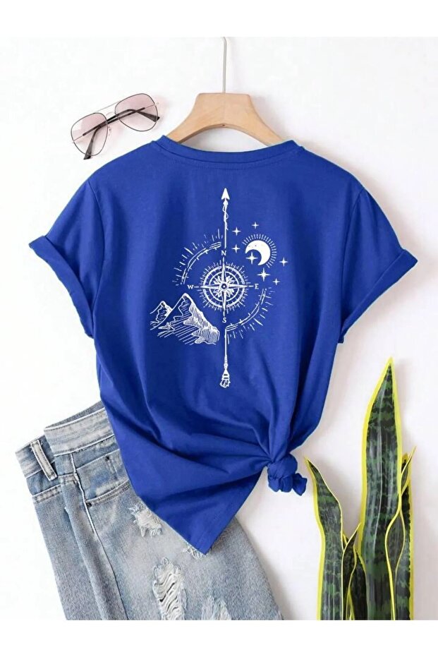 Back Printed Crew Neck Kids T-Shirt