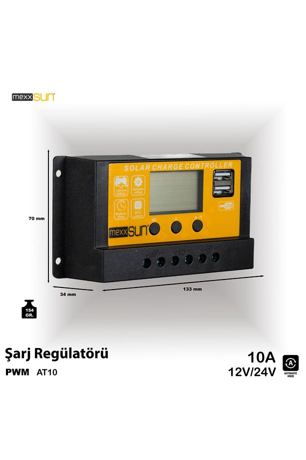 ® Pwm 10a 12/24v (AT10) Şarj Kontrol Cihazı Ea6362477 - 2