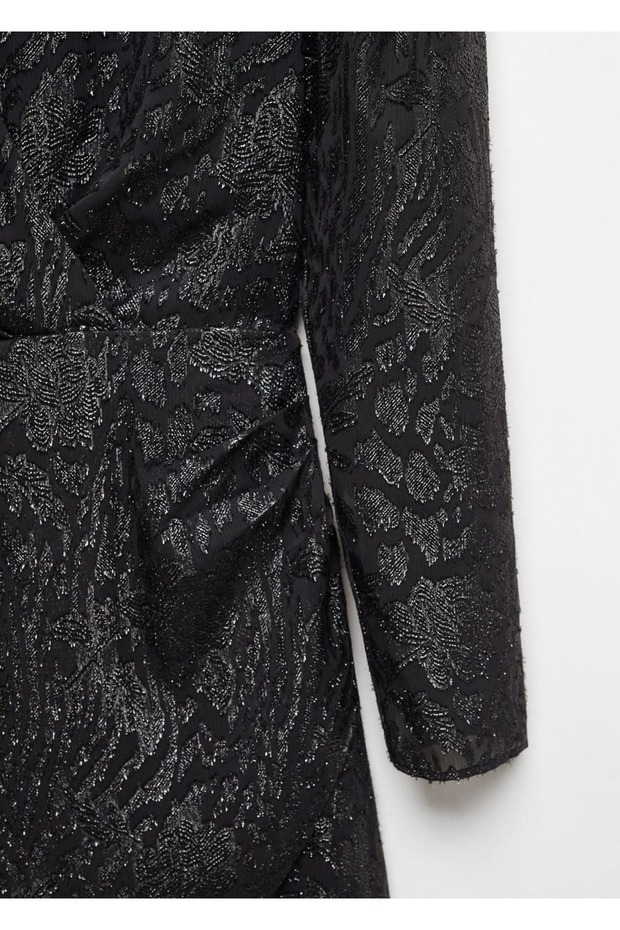 Lureks jakarlı elbise - 5