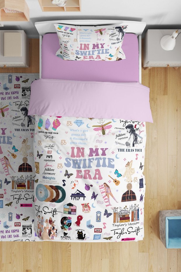 Taylor Swift Eras Tour Duvet Cover Set (Without Sheets)
