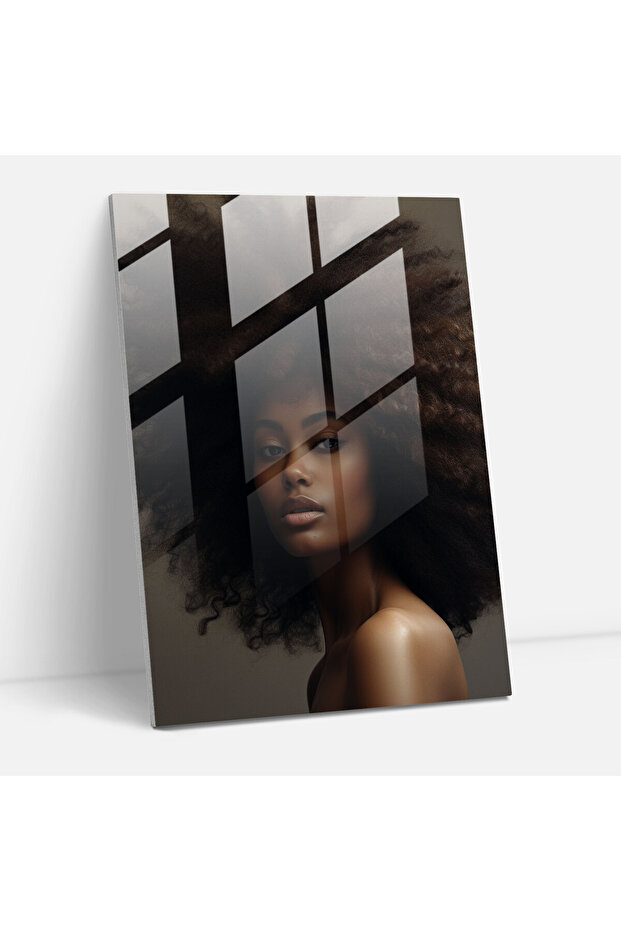 Afro Modern Art - Afro, Home Decor, Fashionable, Stylish Afro Hairstyle