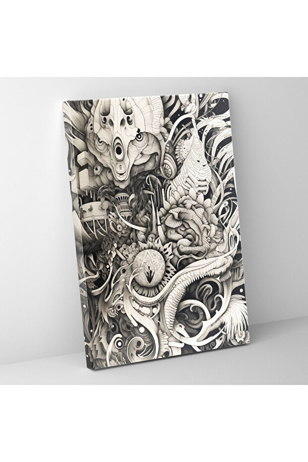 Canvas Painting, Detailed Illustration Wall Decoration, , Art Lover