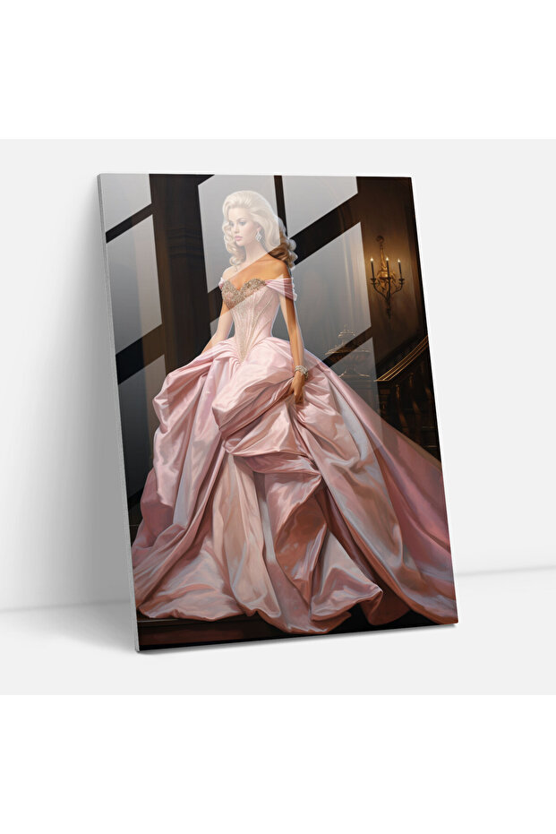 Barbie Glass Print - Elegant Prom Dress - Barbie, Wall Decoration, Glass Print, Elegance