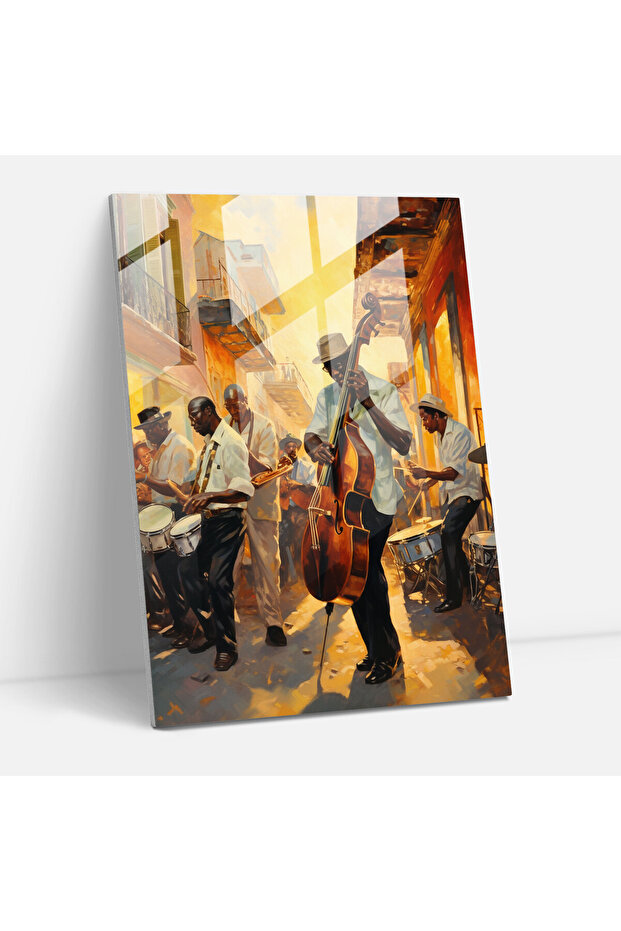 Afro-Cuban Jazz Glass Print - Afro, Afro-Cuban Jazz, Rhythm, Glass Wall Art