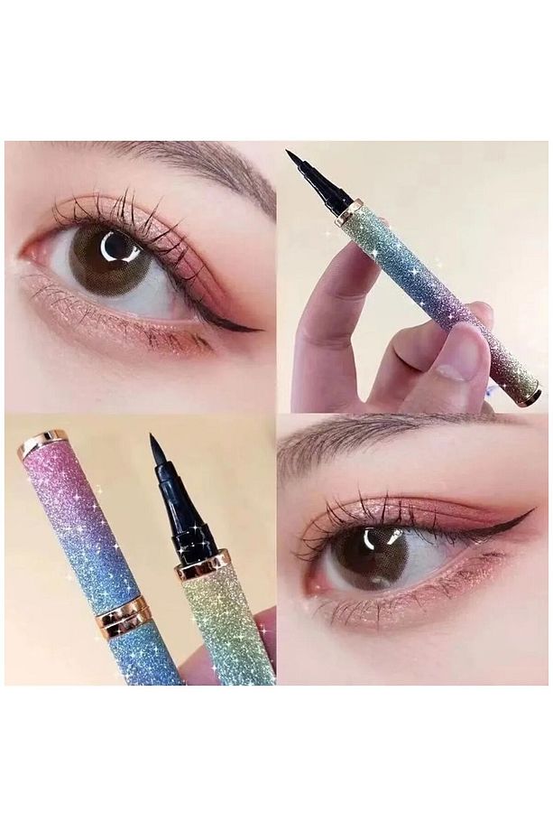 Lash Extension Sky High Maskara & Simli Siyah Kalem Eyeliner Seti Waterproof - 5