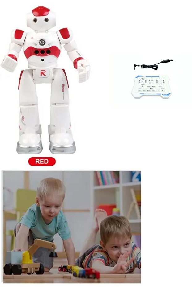Oyuncak Uzaktan Kumandalı Robot El Sensörlü Şarjlı Moonwalk Yürüyen Hareketli Robot - 7
