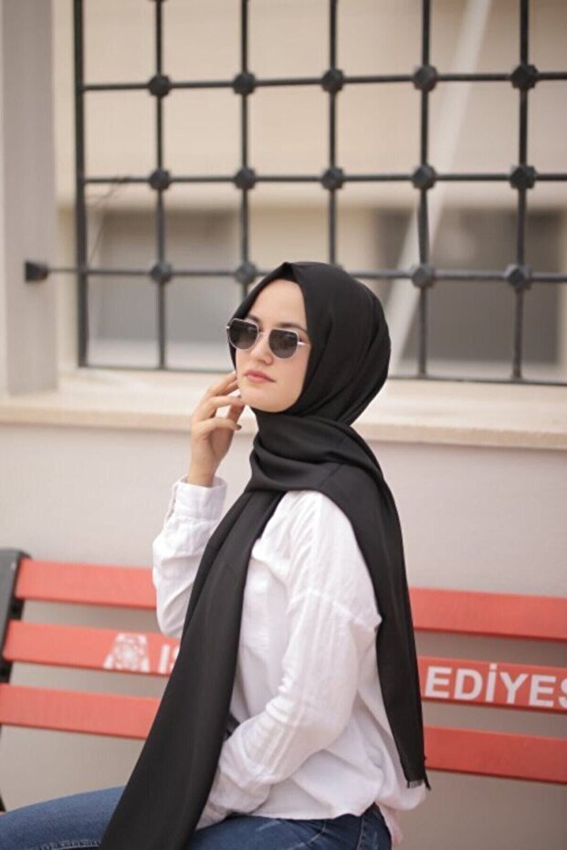 Kadın Siyah Trend Şal - 2