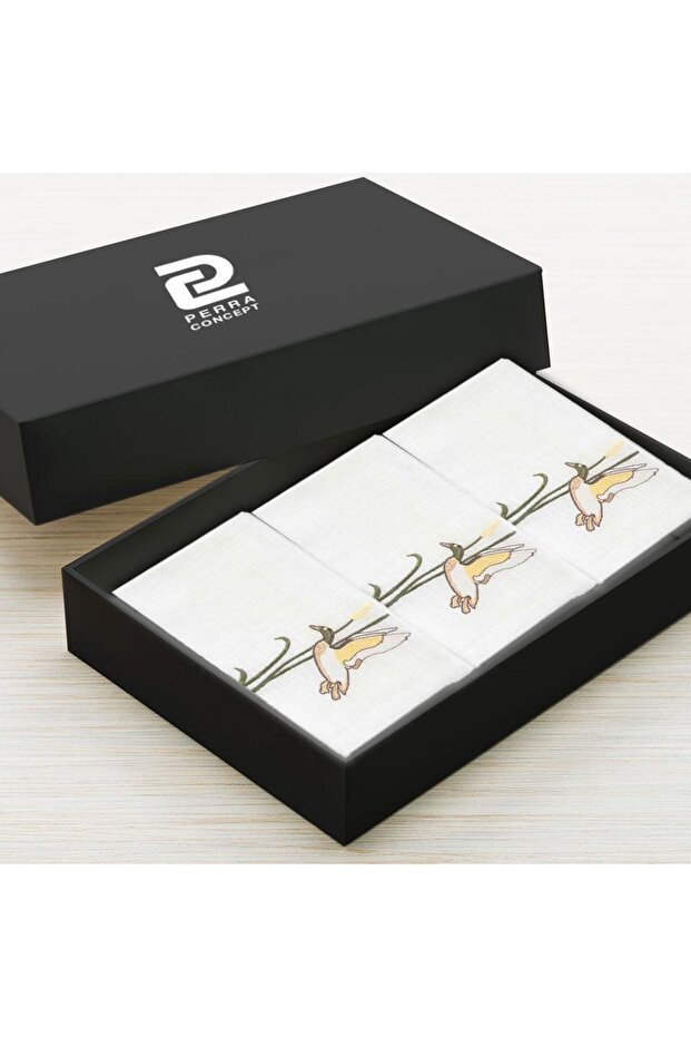 Nakışlı Mendil 3'lü Set - 1