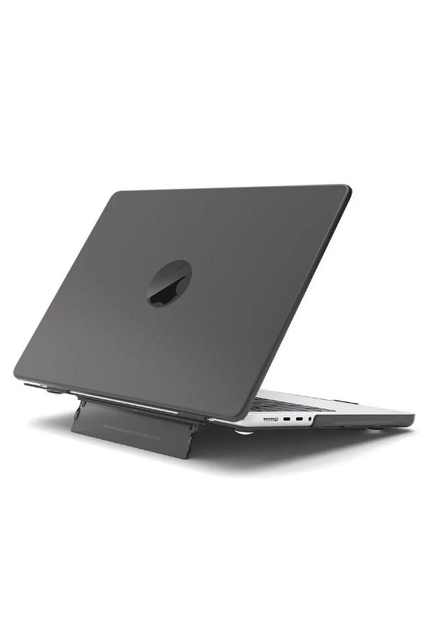 Macbook Pro 13 M1-m2 Çip A2251-a2289-a2338-a2159 Uyumlu Standlı Şeffaf İz Bırakmayan Koruyucu Kapak - 1