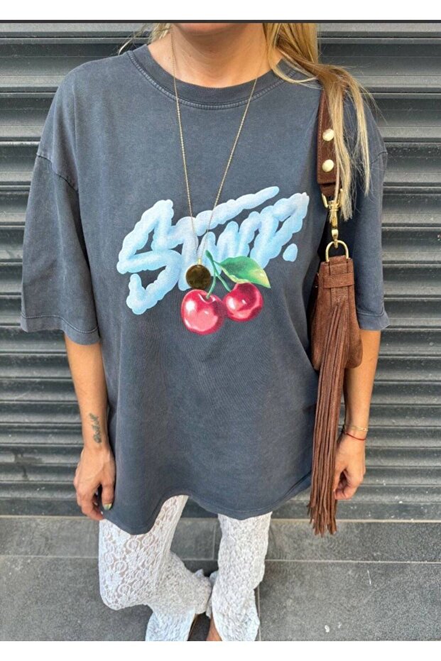 تي شيرت بنمط الكرز - 3