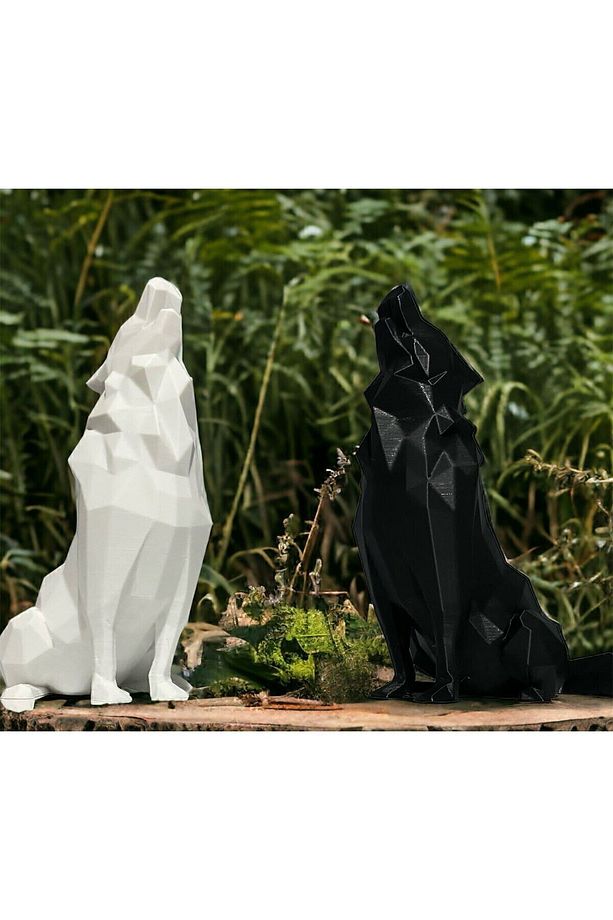 Uluyan Kurt Biblo Ve Dekor 2 Adet 16 Cm - 3