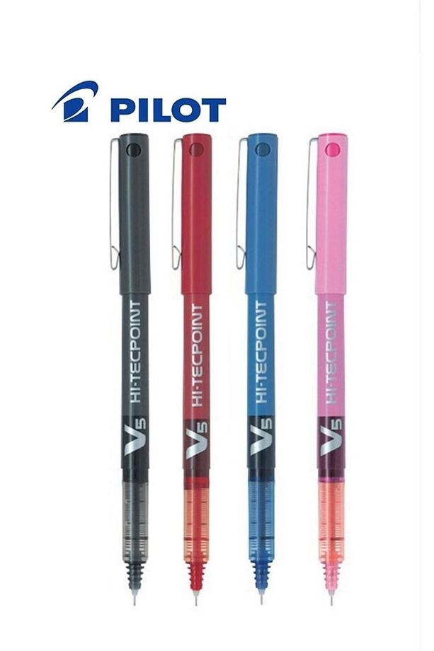 V5 Hi-tecpoint 4 Farklı Renk Iğne Uçlu Mürekkepli Kalem - 1
