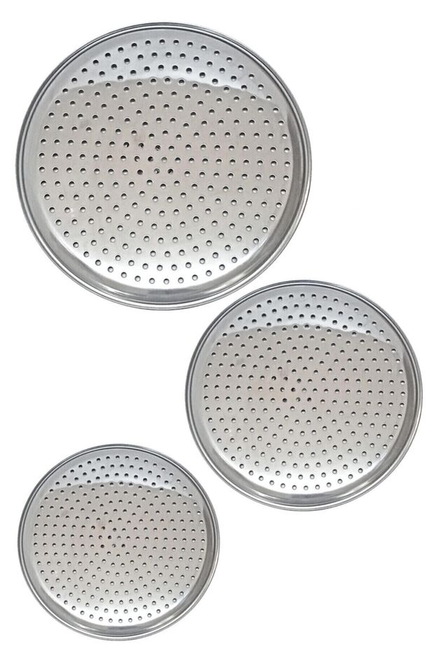 3-Piece Stainless Steel Filled Wrapping Mat - 20, 22, 24 Cm