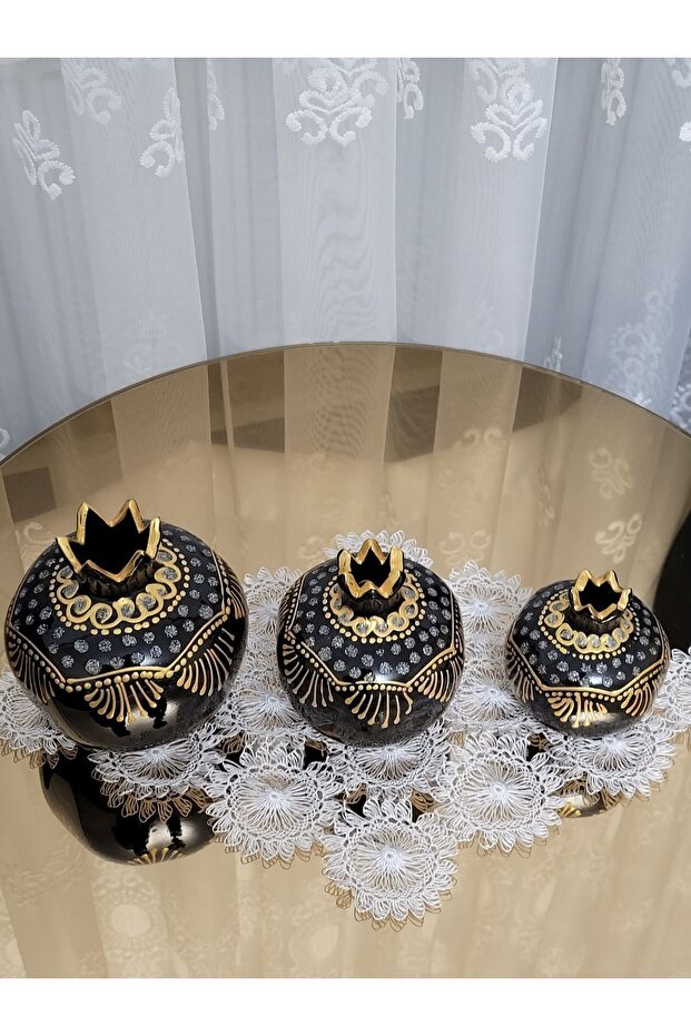 3 Lü Dekoratif Nar - 5