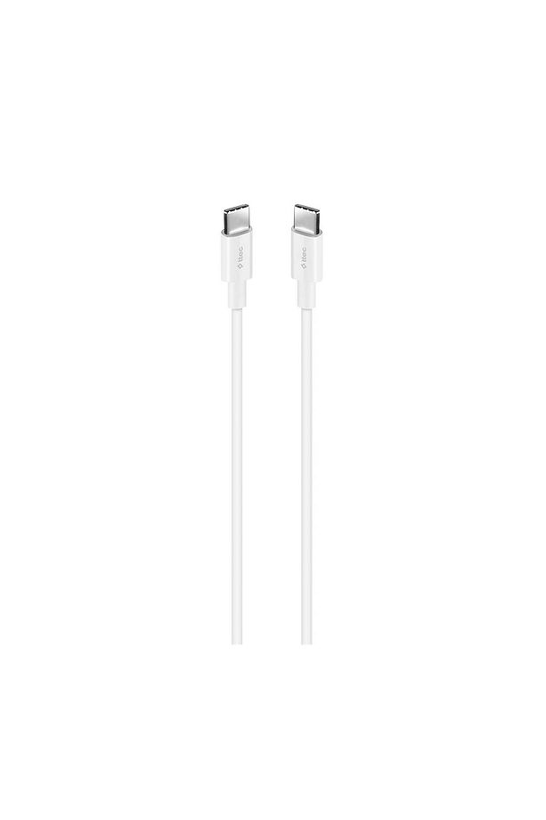USB-C - USB-C 150cm Uyumlu 100w PD/QC Hızlı Şarj/Data Kablosu Beyaz - 1