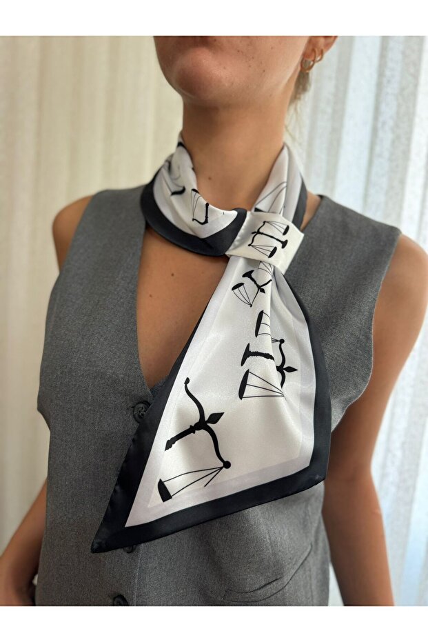 وشاح ربطة عنق بنمط الميزان - 1