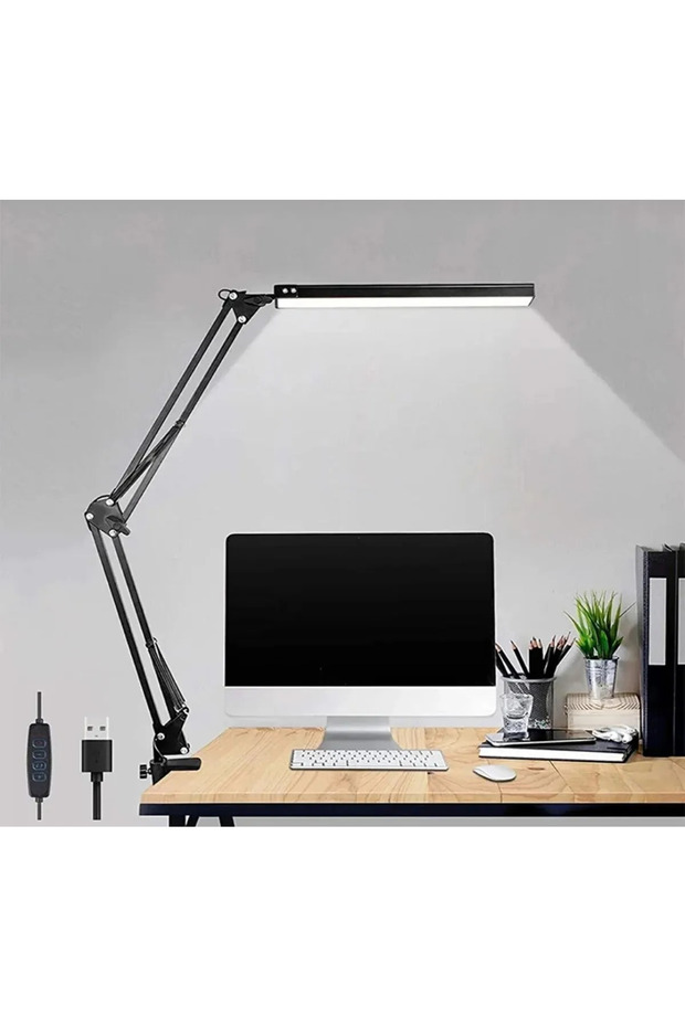 Ayarlanabilir Katlanabilir Çalışma Okuma Masa Lambası Led Akrobatik - 1