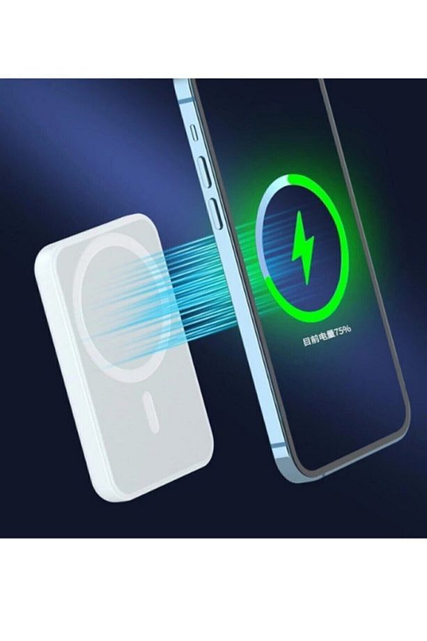 Magsafe Kablosuz Şarj Iphone Xr Ve Üstü Magsafe Power Bank Kablosuz Şarj Wireless - 1