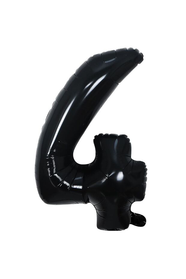 Foil Balloon Black Number 4 34 Inch 80 Cm