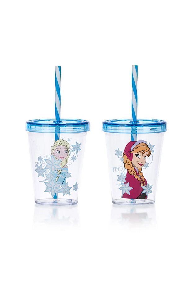 LCW HOME Frozen Baskılı Pipetli Bardak 2'li - 3