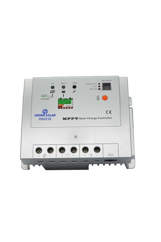 DS2210 MPPT Solar Şarj ve Yük Kontrol Cihazı 12/24V Zamanlayıcı Özellik / Nightlight Timer - 1