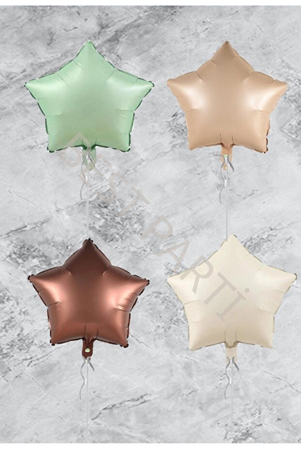 4 Pieces Star Foil Balloons Set