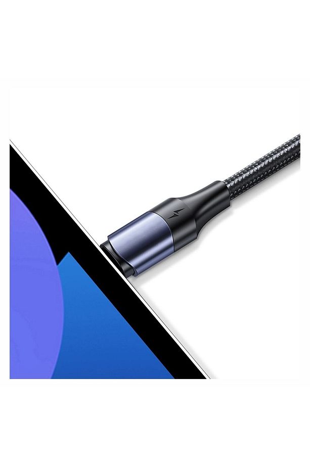 Type-c Siyah Ip Örgülü Hızlı Şarj Kablosu 1.2m Uzun Type-c(hızlı Şarj Özellik+1200cm+100w-5a Güç) - 2