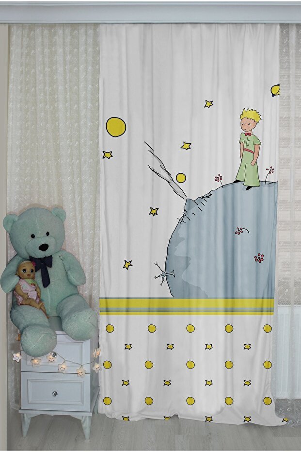 Little Prince Double-Winged Children's Room Drapery Curtain