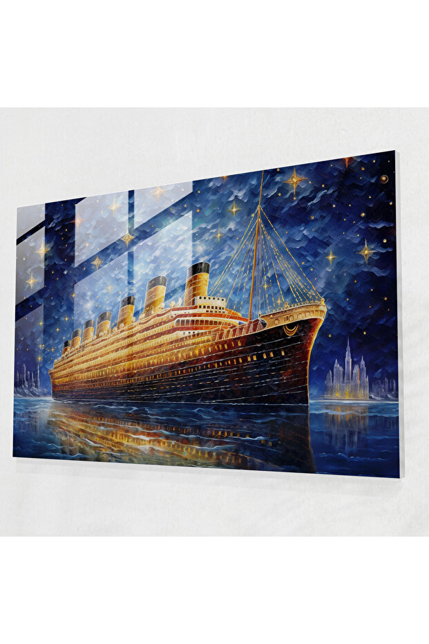 Starry Night Titanic Glass Wall Art - Titanic, Glass Art, Inspiring, Starry Night Sky