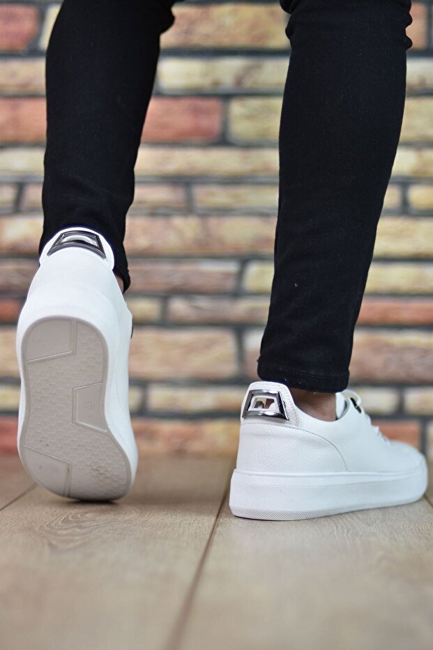 Beyaz Erkek Sneaker - 3