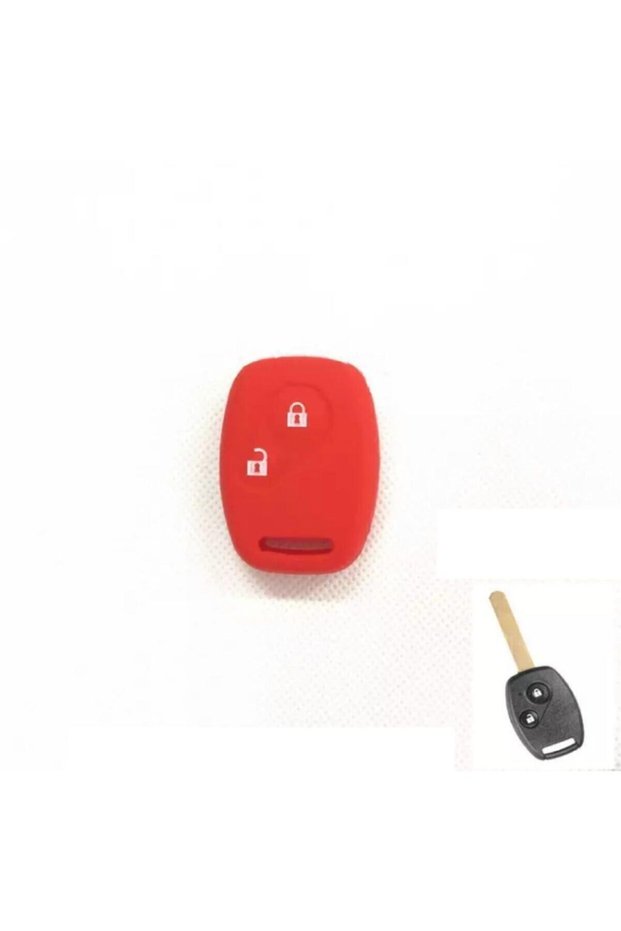 Honda Civic Fd6 Crv Accord Compatible 2-Key Silicone Key Protection Case Red Color