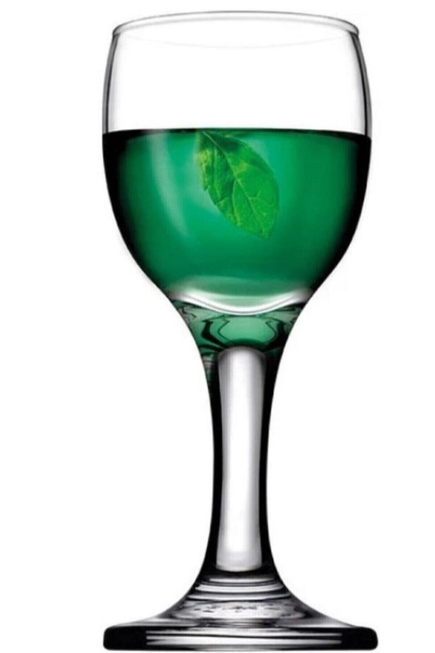 Bistro Ayaklı Kahve Yanı Bardak 6lı Küçük Kadeh 44134 - 1