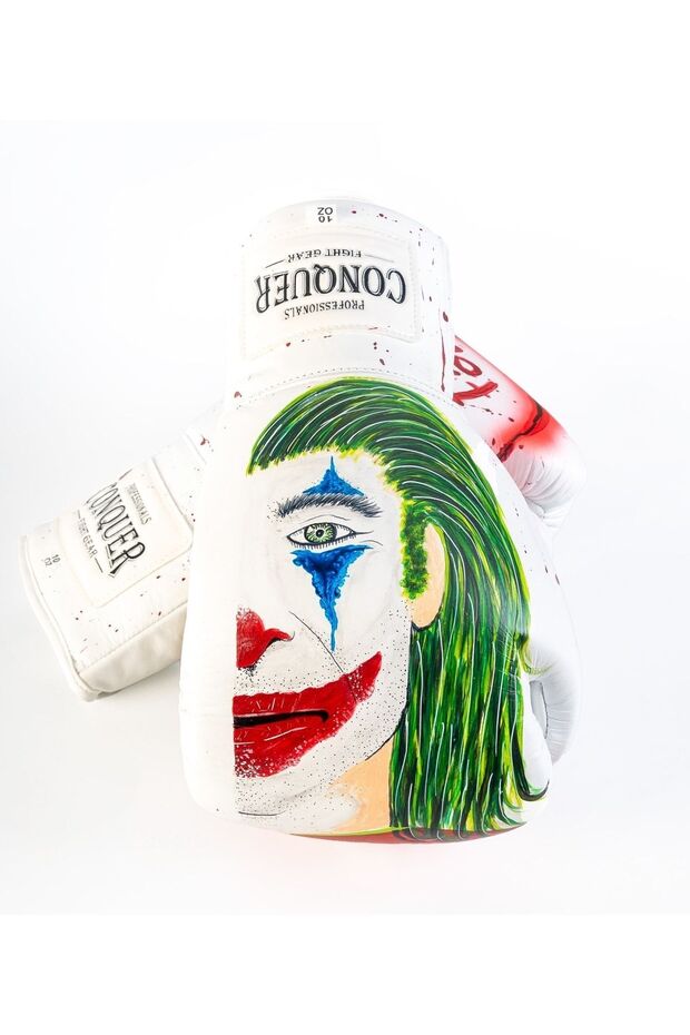 Custom Made Hero Joker Deri Boks Eldiveni - 4