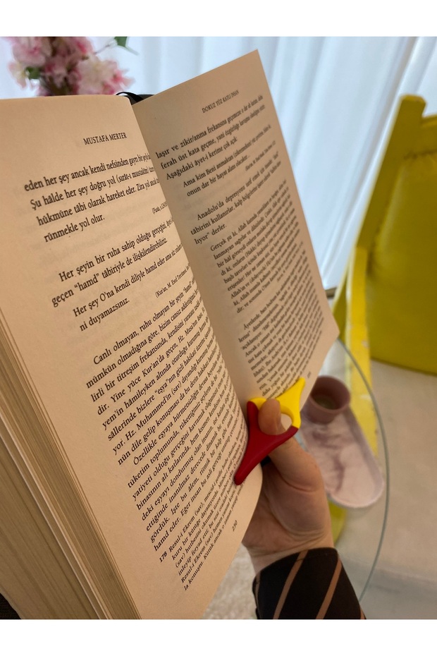 خاتم قراءة الكتب باللون الأصفر والأحمر - 3