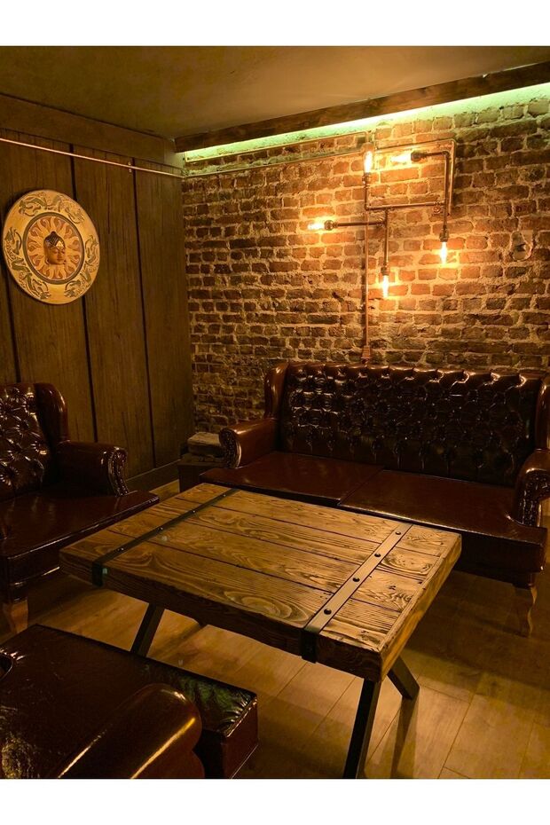 Ahşap Iron Sehpa - 2