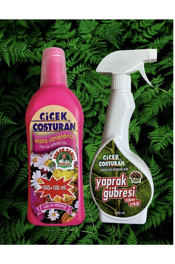 Tüm Süsü Bitkileri Için Ekstra Canlandırıcı 600 ml Yaprak Gübresi Süpr Etlkili Sprey 440 ml - 1