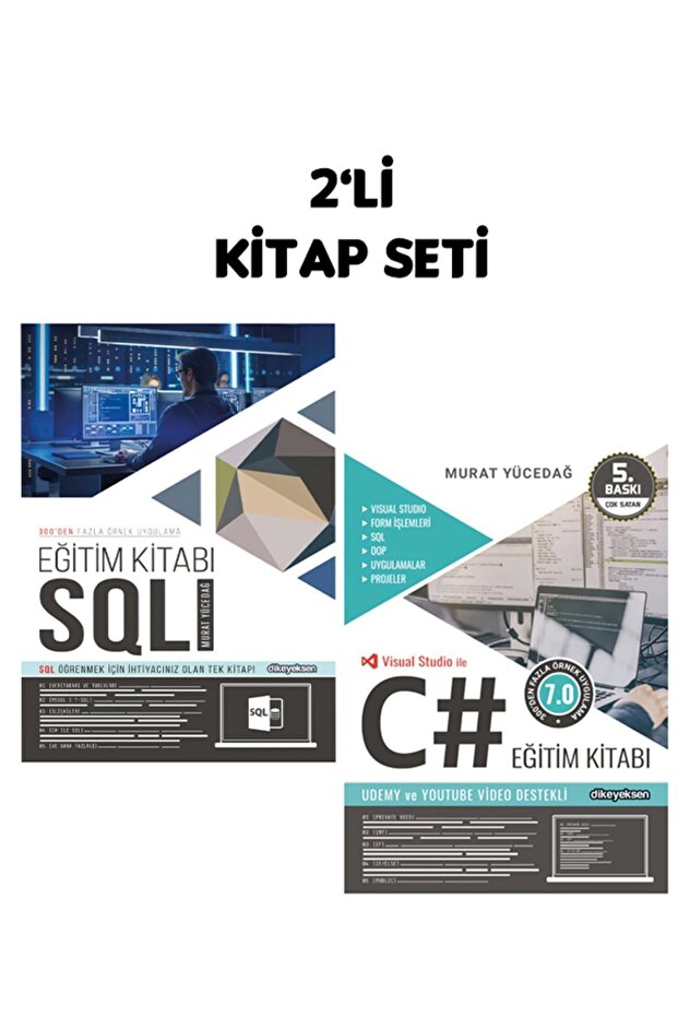 C# Eğitim Kitabı + SQL EĞİTİM KİTABI (2'li Kitap Seti) - 1