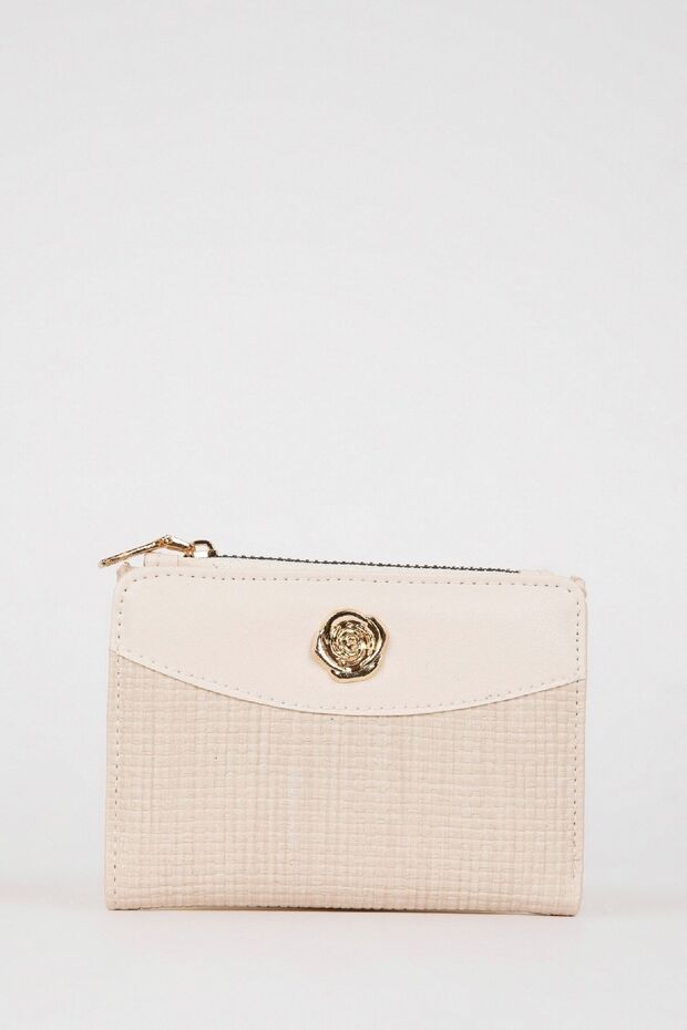 Women's Buckle Detailed Faux Leather Wallet D6847Axns