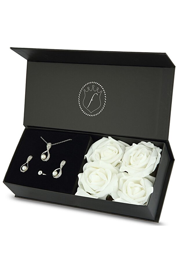 Bijouterie Set - Gray - Zircon
