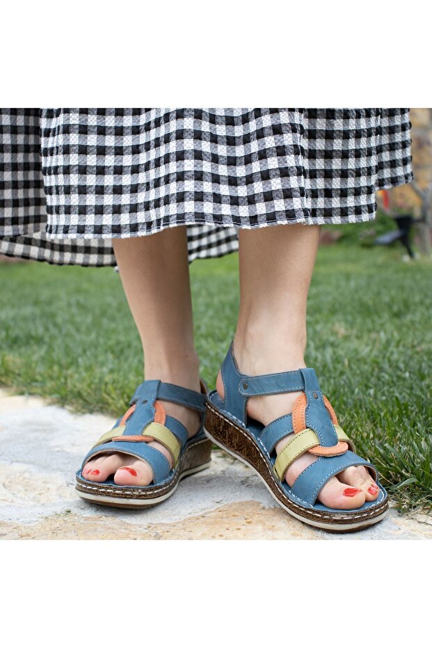 Orthopedic Leather Women's Sandals 11317
