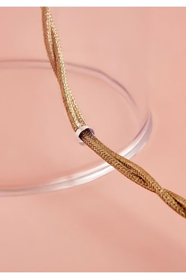 Homing Noi Şeffaf Kristal Abajur Kırçıllı İthal Kumaş - 5