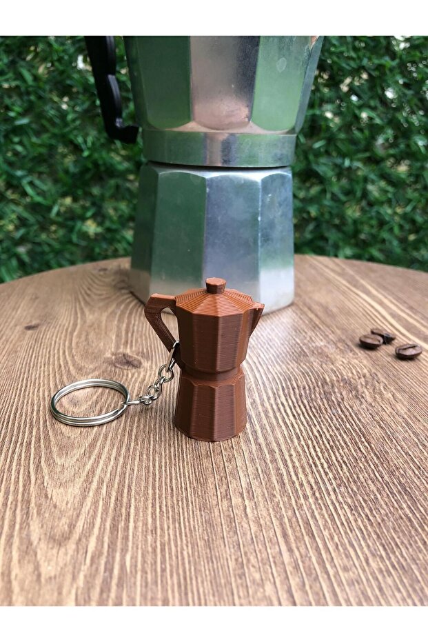MokaPot Shaped keychain 3D Print - 4