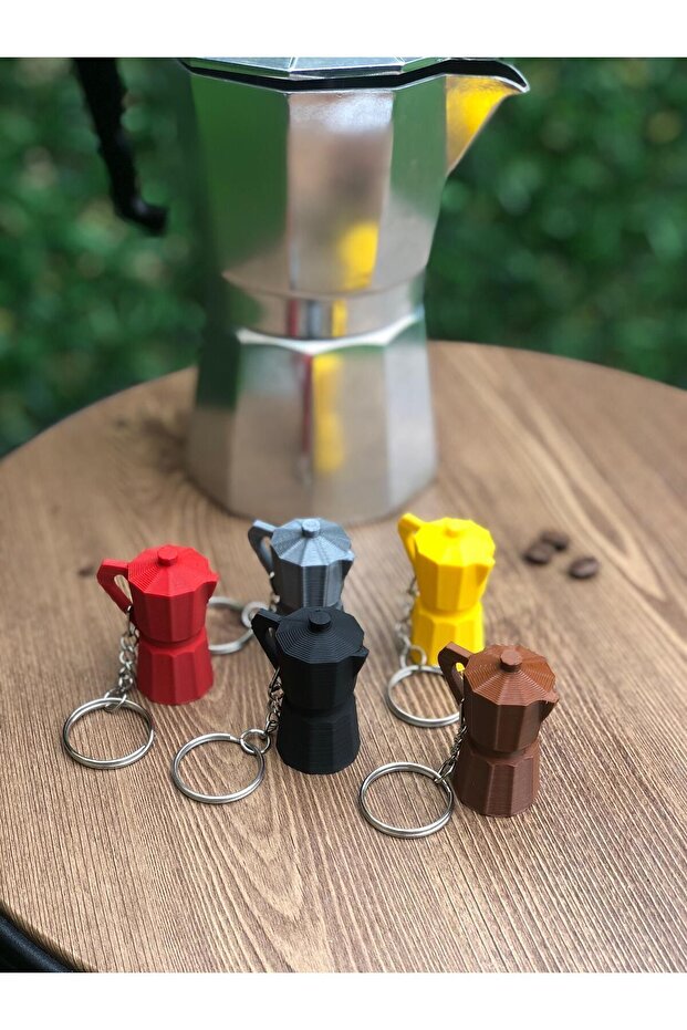 MokaPot Shaped keychain 3D Print - 7