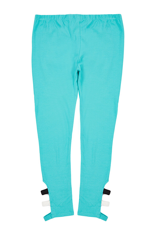 Mint Kız Çocuk Basic Düz Örme Tayt TKDSS24TA00002 - 5