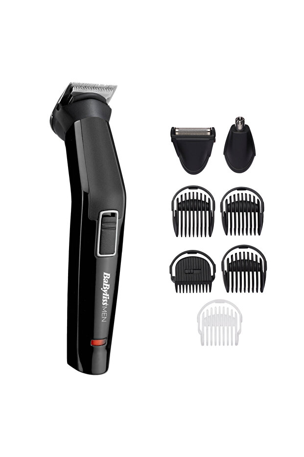 Paslanmaz Çelik Bıçaklı 6 Başlıklı Multi Kablosuz Yüz ve Vücut Tıraş Bakım Makinesi MT725E - 2